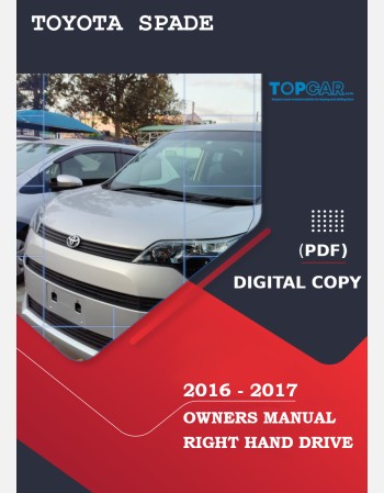 toyota spade 2016-2017 owners manual in english
